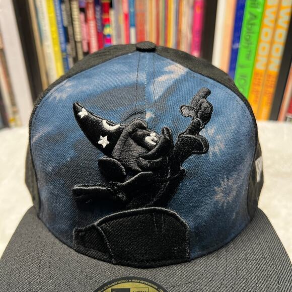 NEW ERA DISNEY MICKEY MOUSE HAT SORCERERS APPRENTICE 7 7/8 FITTED HAT 7 7/8 - Picture 2 of 8